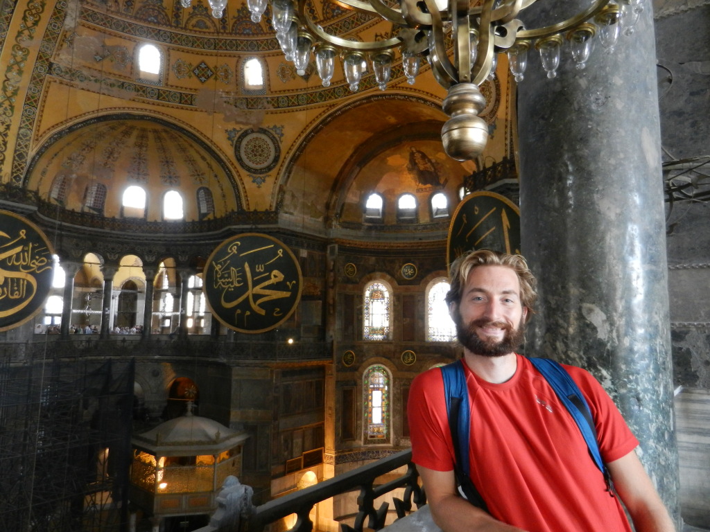 Nathanael in Hagia Sophia, Istanbul, Turkey