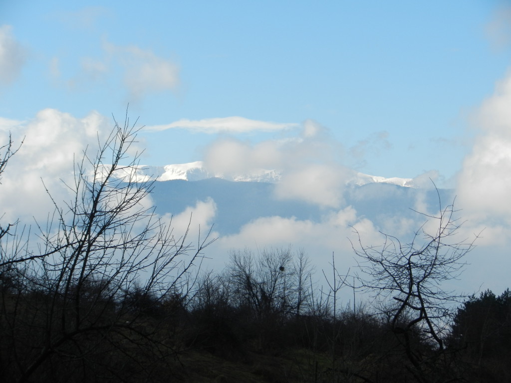 Mountains surrounding Sarajevo