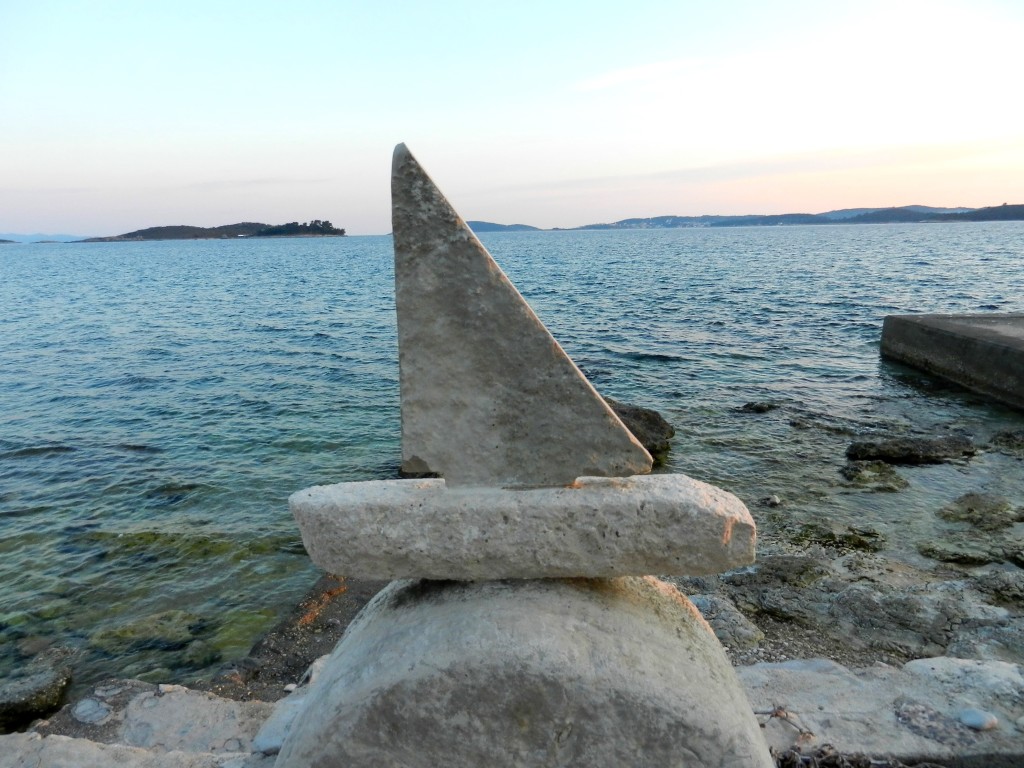 Sailing to Korčula, Croatia