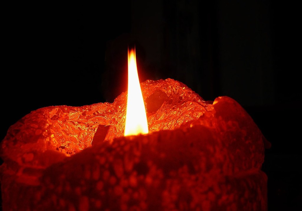 candle burning