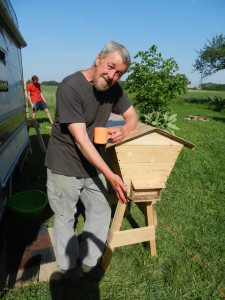 John made a comfortable bee hive, Poland