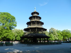 Chinese Tower, English Gardens, Munich, Germany