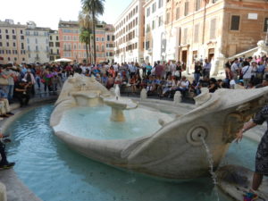 Fontana della Barcaccia, Spanish Steps, Rome, Italy