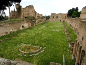 Stadium in the Domus Augustana, Palatine hill, Rome, Italy