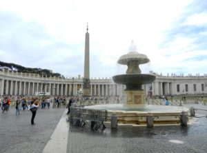 Fountain of St. Peter's Square, Vatican, Rome, Italy