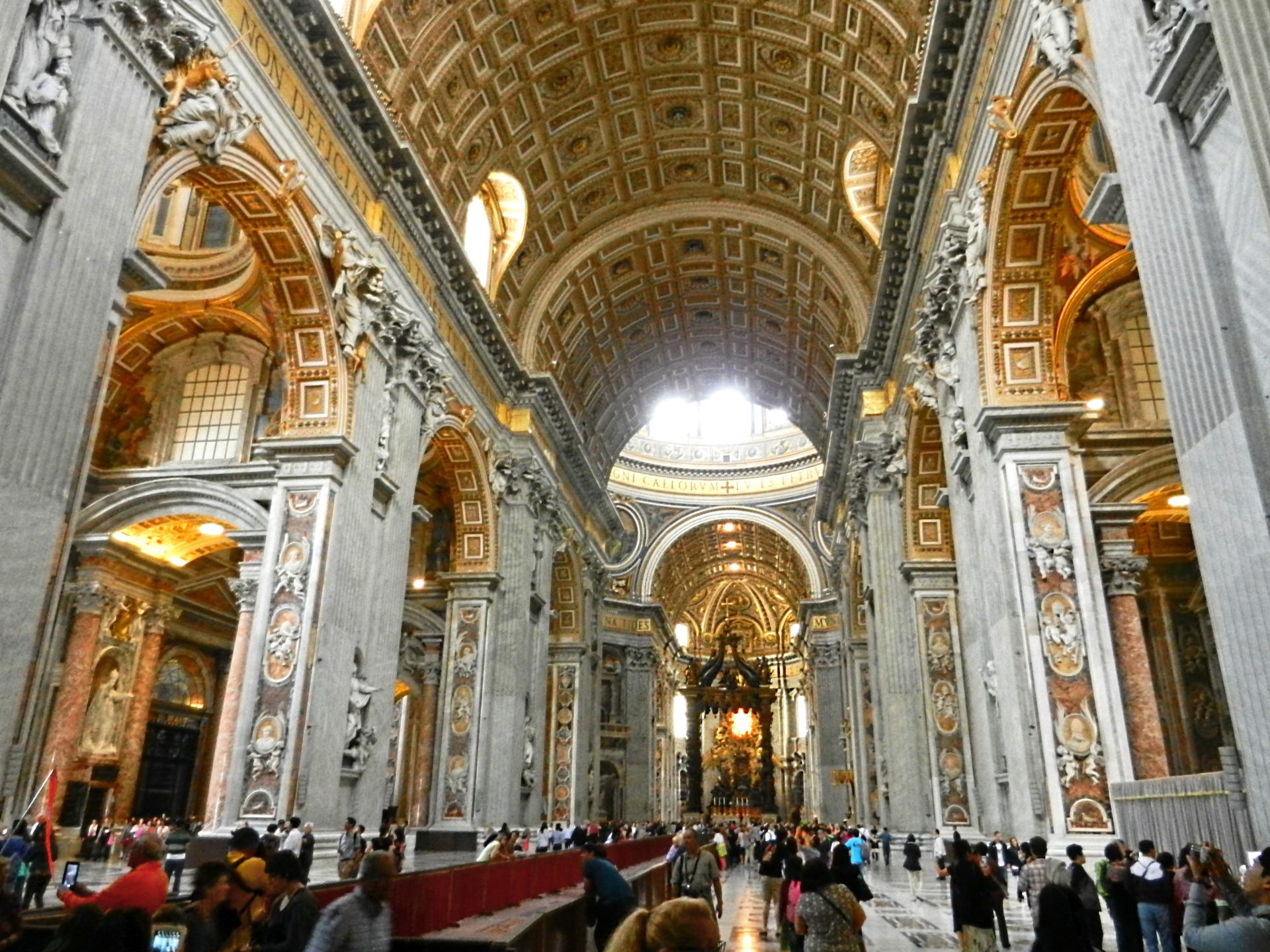 Inside St Peter S Basilica Vatican Italy The Incredibly Long Journey   Inside St. Peters Basilica Vatican Italy 