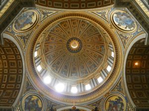 Inside the Big Dome, St. Peter's Basilica, Italy
