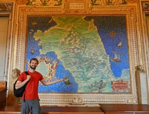 Map of Calabria, Italy