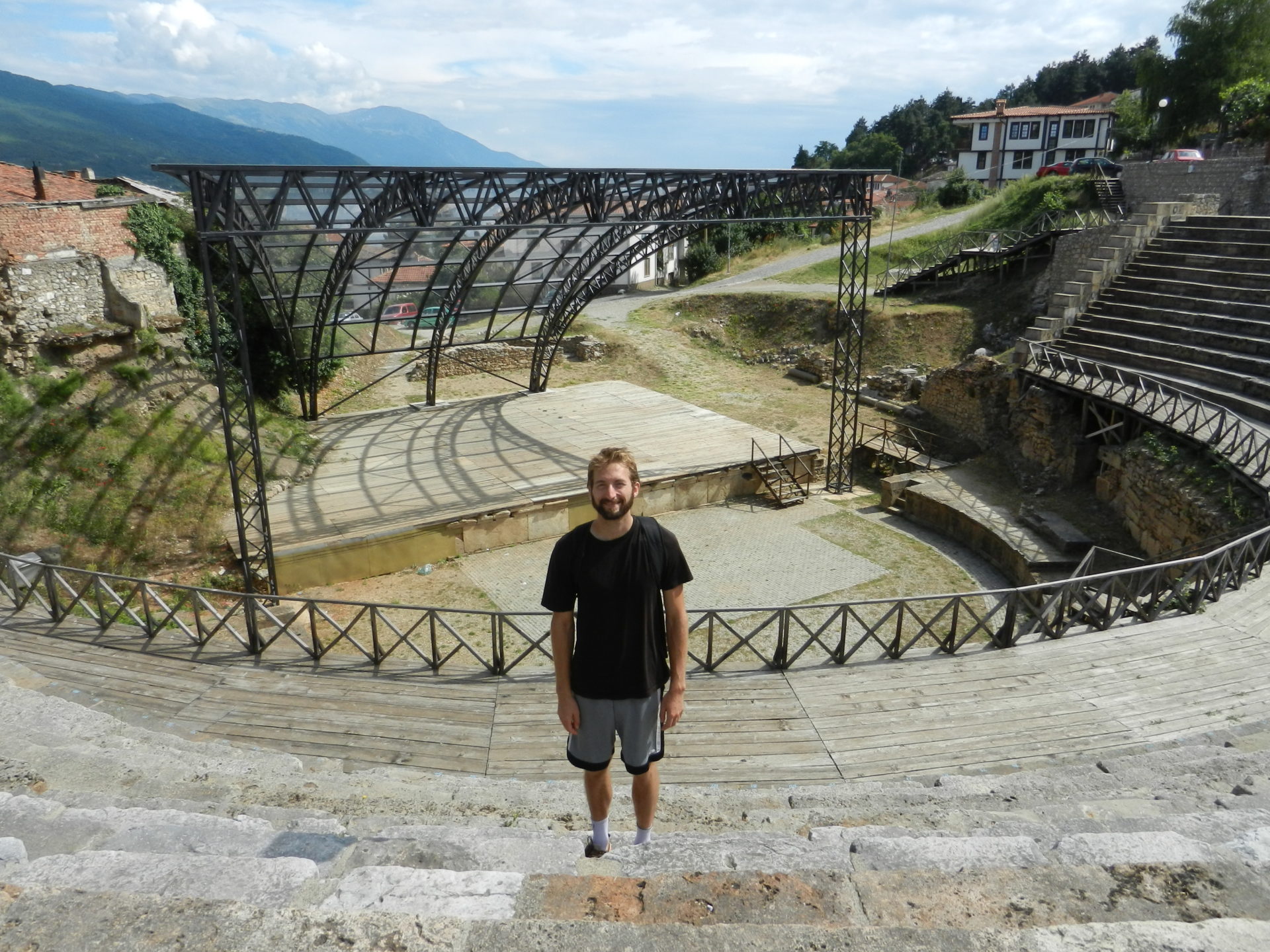 Nathanael in the Amphitheatre in Ohrid, Macedonia
