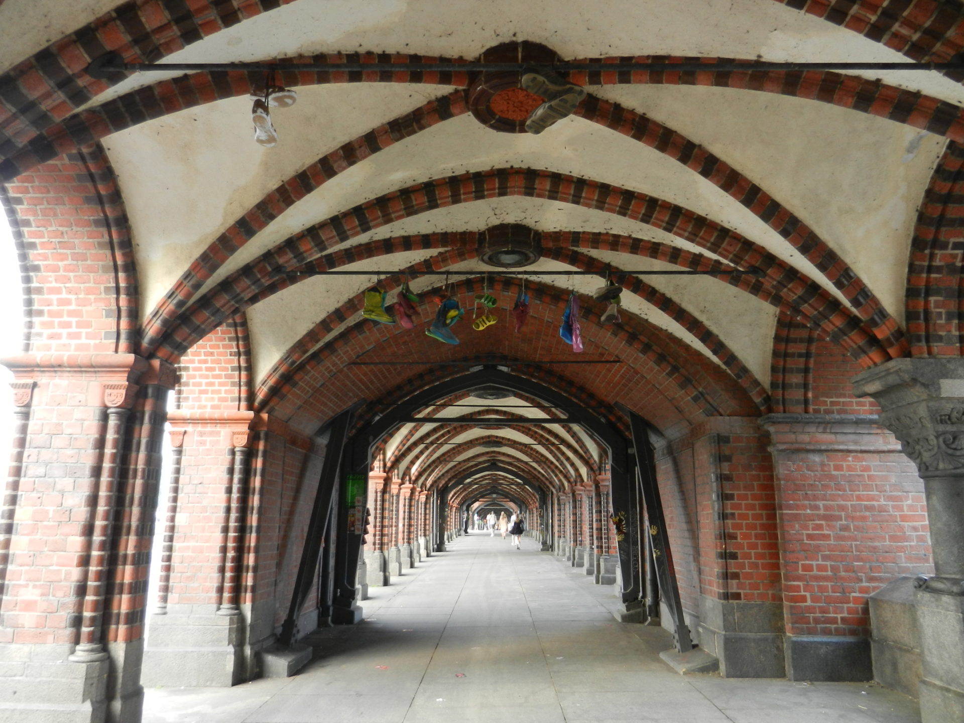 Underneath Oberbaum Bridge, Berlin, Germany